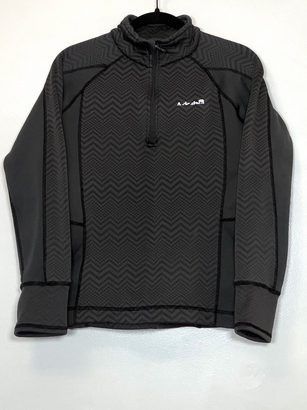 Avalanche Black Chevron Half-Zip Pullover Jacket
